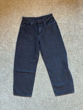 H&M baggy loose fit high waist jeans size 6